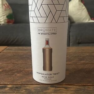 BrüMate Premium Insulated Bottle Cooler - Metallic Rose